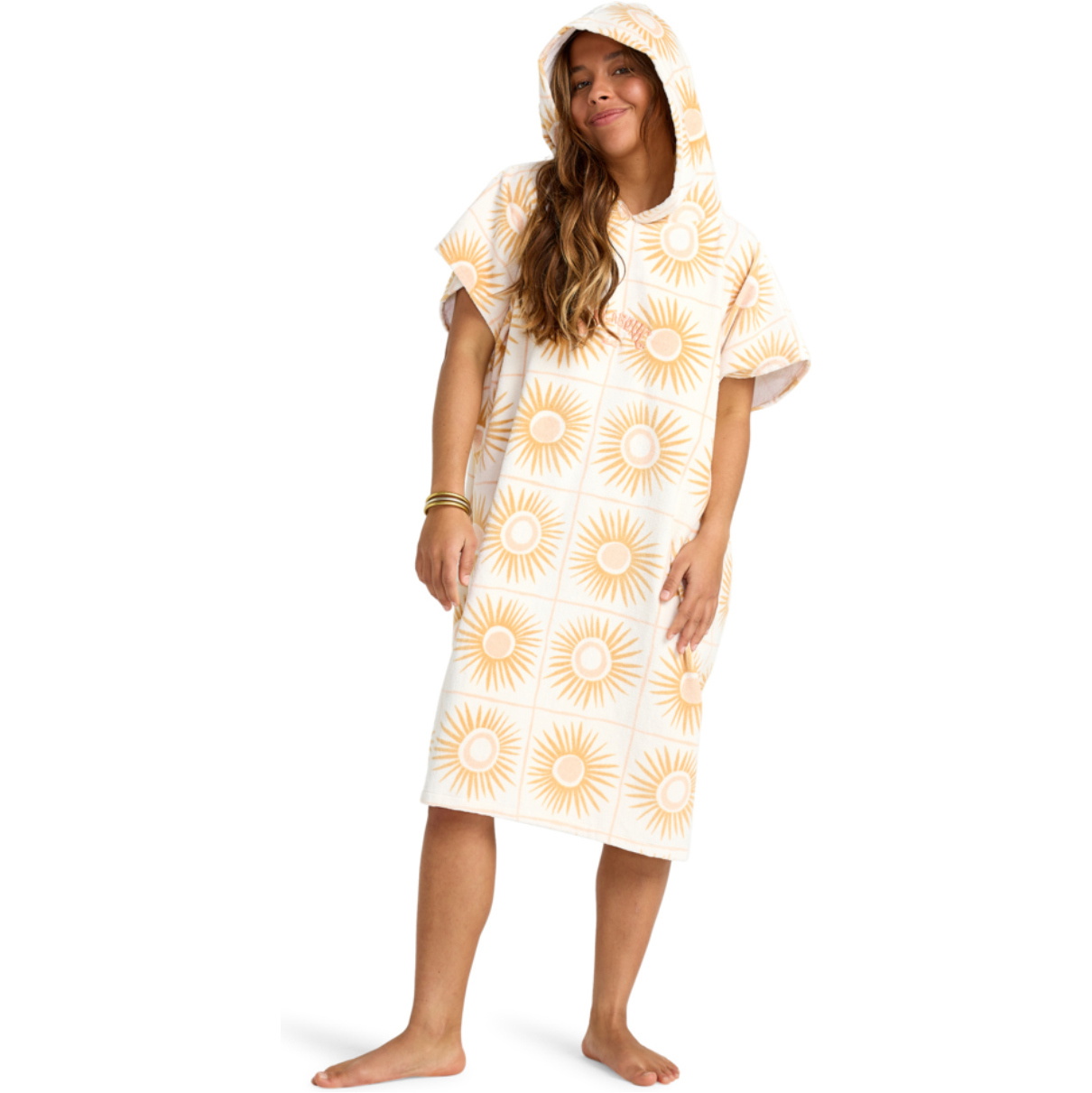 2025 Billabong Da Donna Asciugamano Con Cappuccio EBJAA00132 - Salt Crystal